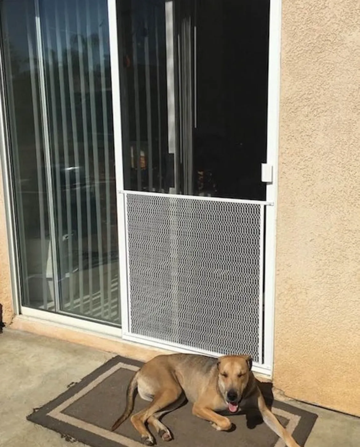 sliding door installation result