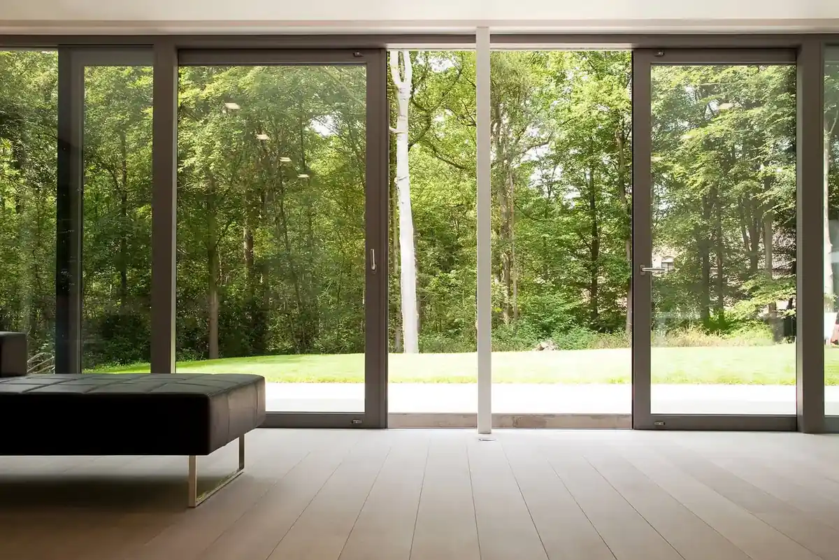 Crystal clear sliding glass doors in a Central Florida home