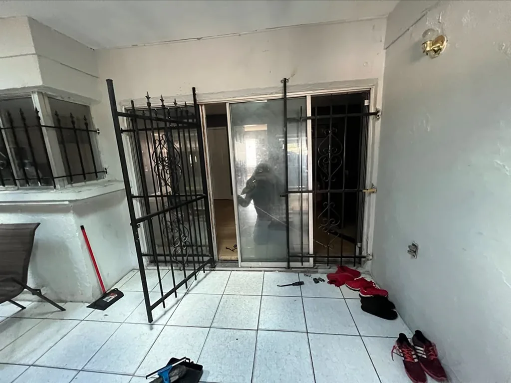 Sliding glass door repair job