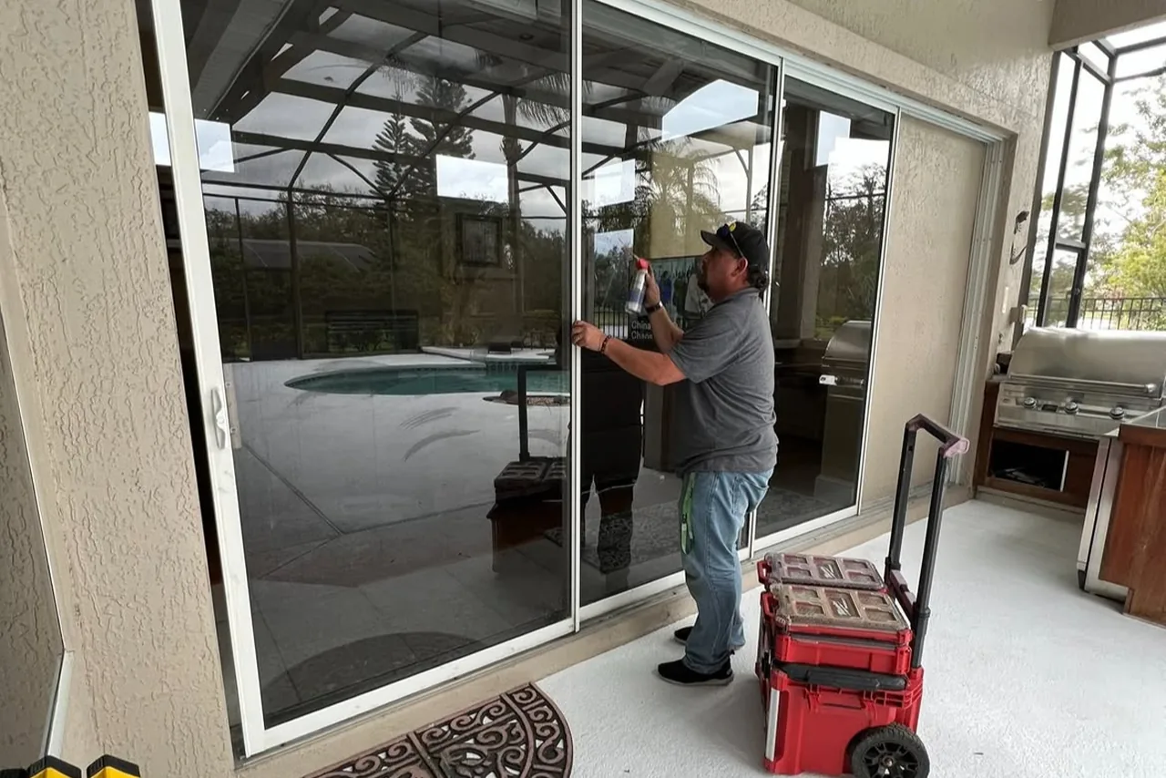 Corroded sliding door roller removed from an Orlando home by Stuck Door