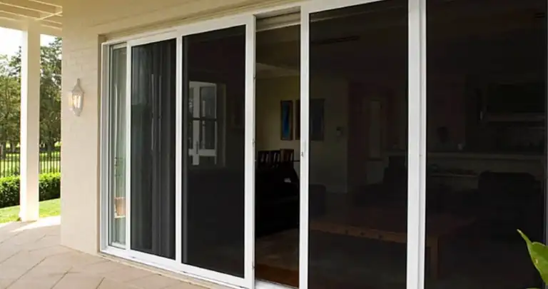 Patio door glass replacement on a multi-panel sliding glass door